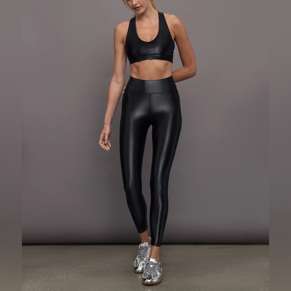 CARBON38 - Black Legging in Takara Shine (sz S)